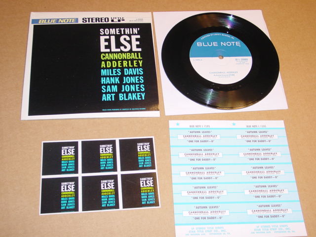 " 7 inches EP's ( 331/3 Rpm ) Blue Note L 1595SIDE A "