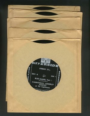 "Riverside 5 RECORDS SET For JUKE BOX 33rpm "