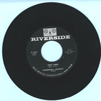 "45 RPM Riverside 4528 SIDE B"